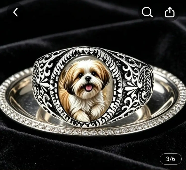 The Dog Lover Hand Crafted Ring