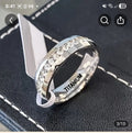 Women's Stainless Steel Diamond Style Ring