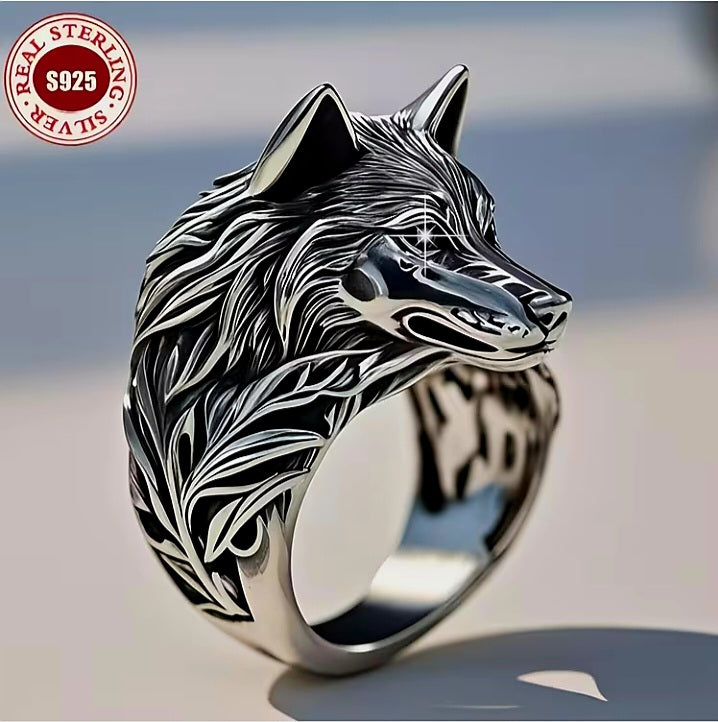Premium Tungsten Carbide Wolf Ring